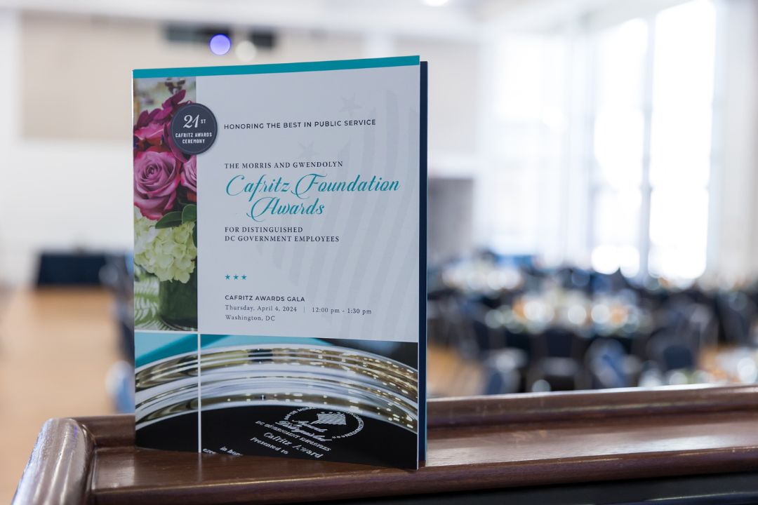 The Cafritz Awards program book