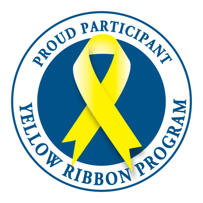 Proud participant Yellow ribbon program in a circle