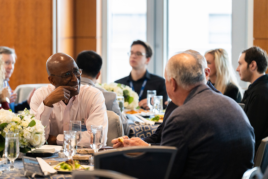 Lunch conversations at cyber conference