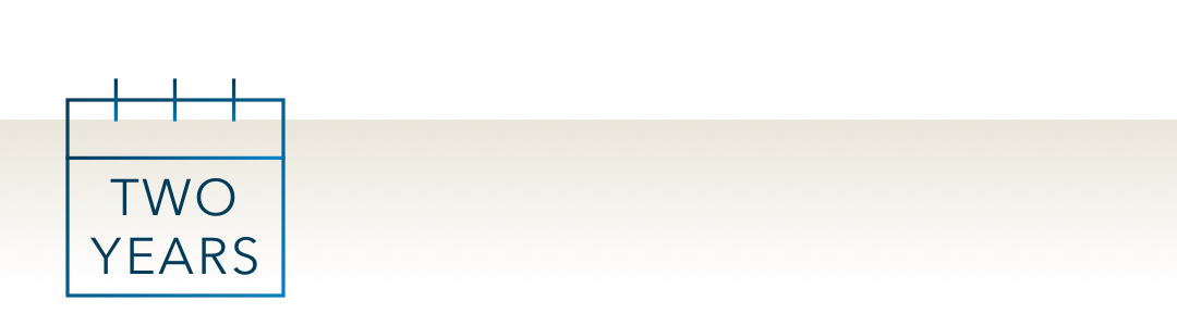 Complete the program in two years