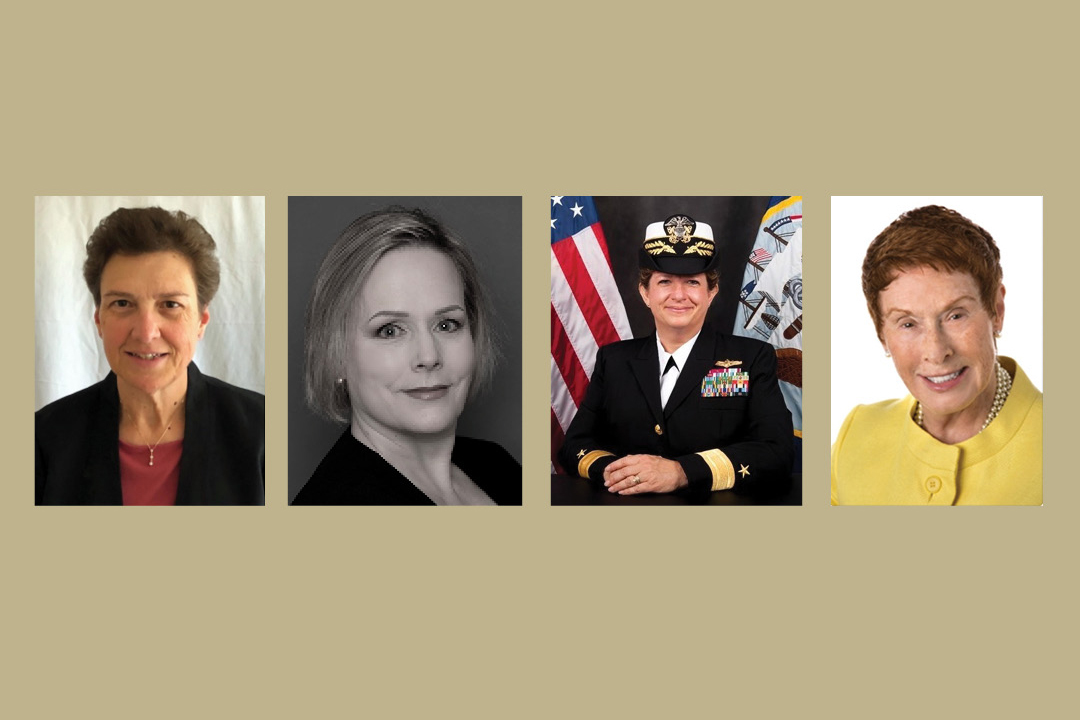 Four panelists, women in homeland security