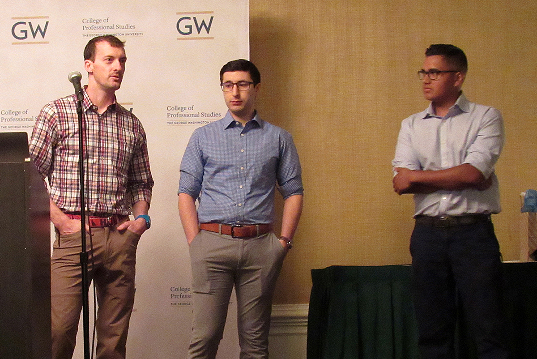 Final student project presentation for bootcamp - 3 men