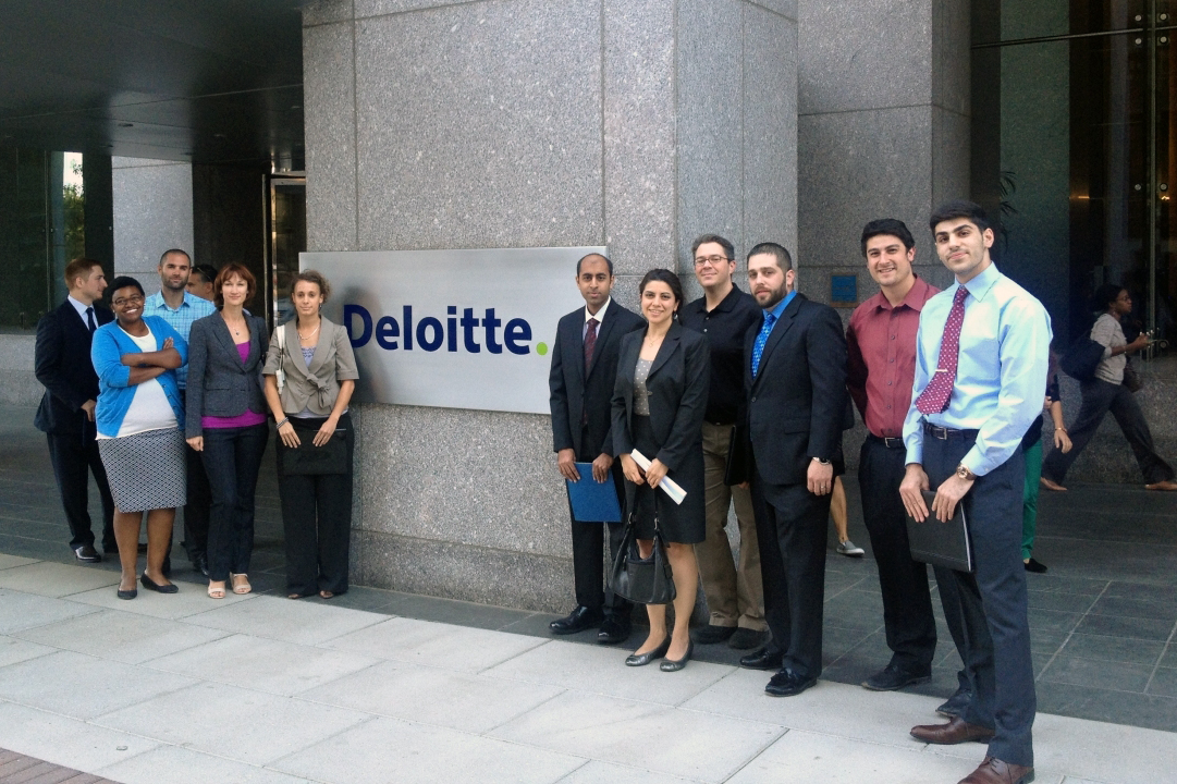 GW students visit Deloitte