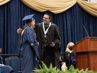 Award presentation at 2022 Commencement