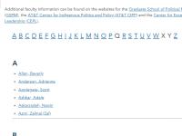 Faculty directory screenshot