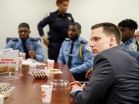 Luke Lorenz GSPM with police officers at event he organized