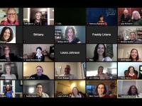 Virtual LEX Cermony with 25 people, mostly cameras on