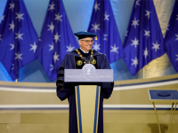 Dr. LeBlanc during inauguration