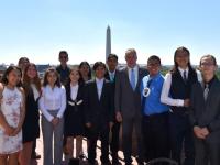 Secretary Zinke with American Indian High School Students (INSPIRE Program)