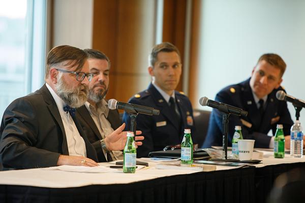 Roger Kuhn speaks on cybersecurity panel