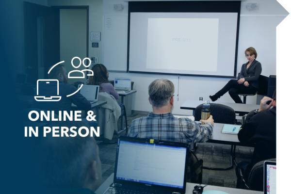 Online & in-person; classroom with professor and students