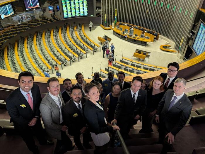 GSPM group poses in the House in Brasilia, Brazil