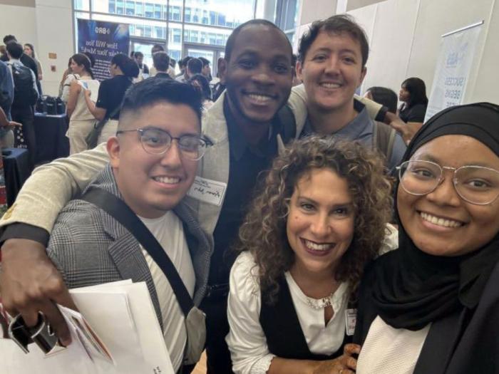 Brady Rivera, A’aron John, Fernando Garcia-Corrales, Salimatou Doumbouya and Nicole Mintz