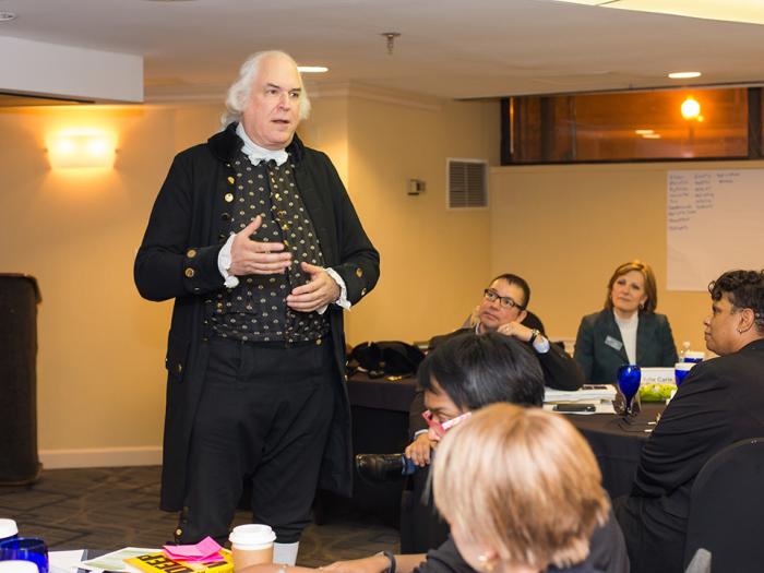 "George Washington" talks about leadership during CEPL's Senior Leader Program