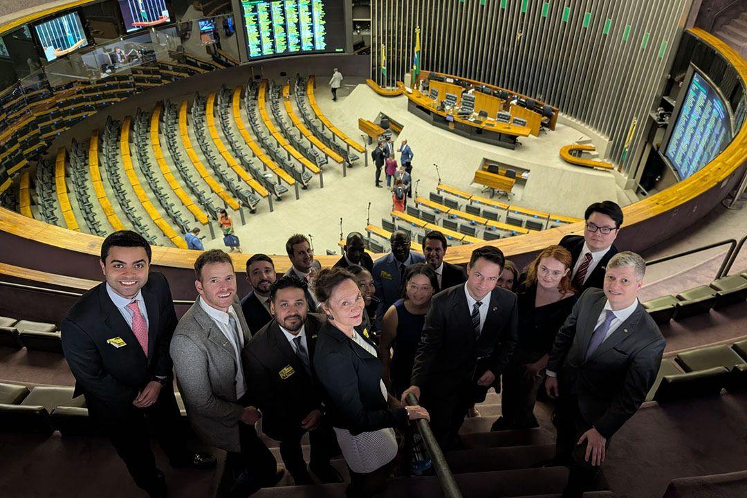 GSPM group poses in the House in Brasilia, Brazil
