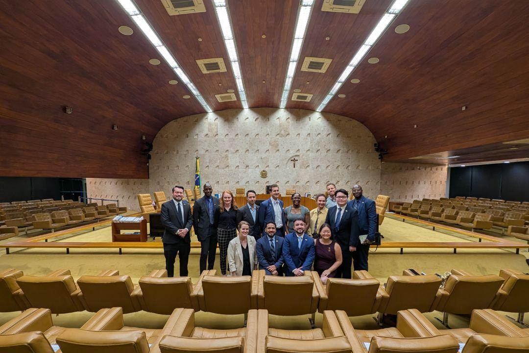 GSPM/CPS students meet in the Supreme Court of Brazil.